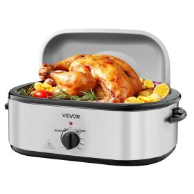 Roaster Oven, 22QT Electric Roasting Pan, 150-450 F Adjustable Temp Multifunctional Electric Roaster Oven with Self-Basting Lid